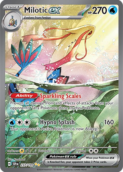 POKEMON MILOTIC EX 237 / 191 SIR SPECIAL ILLUSTRATION RARE SURGING SPARKS - NEAR MINT