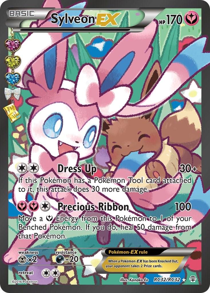 POKEMON SYLVEON EX RC32/RC32 GENERATIONS RADIANT COLLECTION HOLO - NEAR MINT (NM)
