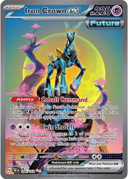 POKEMON IRON CROWN EX 206 / 162 SIR TEMPORAL FORCES - NEAR MINT
