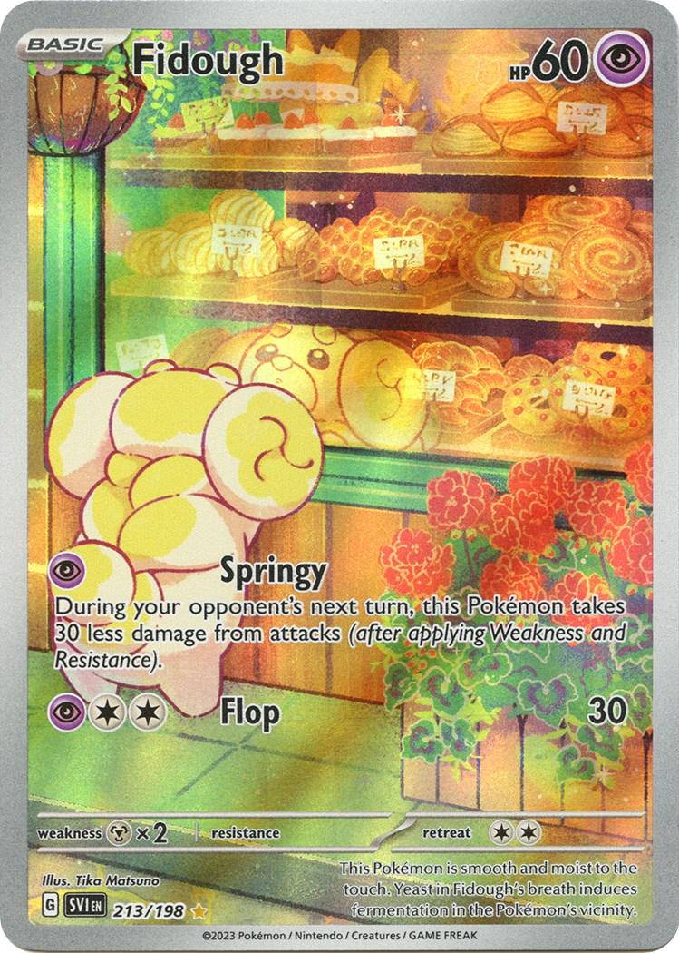 POKEMON FIDOUGH 213 / 198 SCARLET & VIOLET SV01 IR ILLUSTRATION RARE HOLO - NEAR MINT (NM)