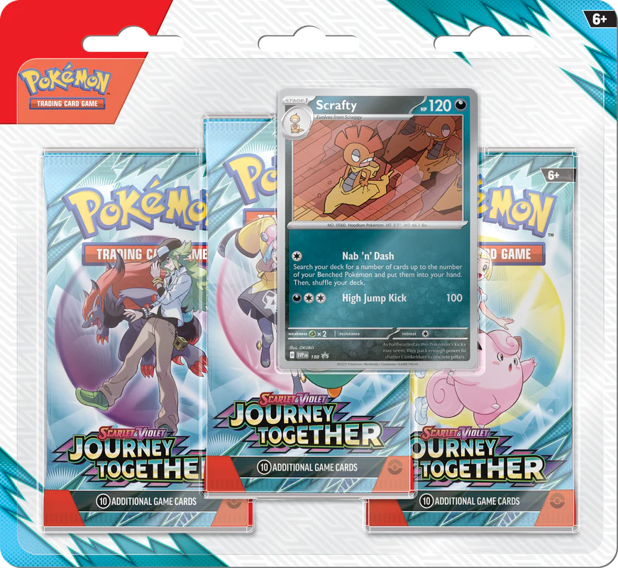 Pokemon SV9 Journey Together 3-Pack Blister