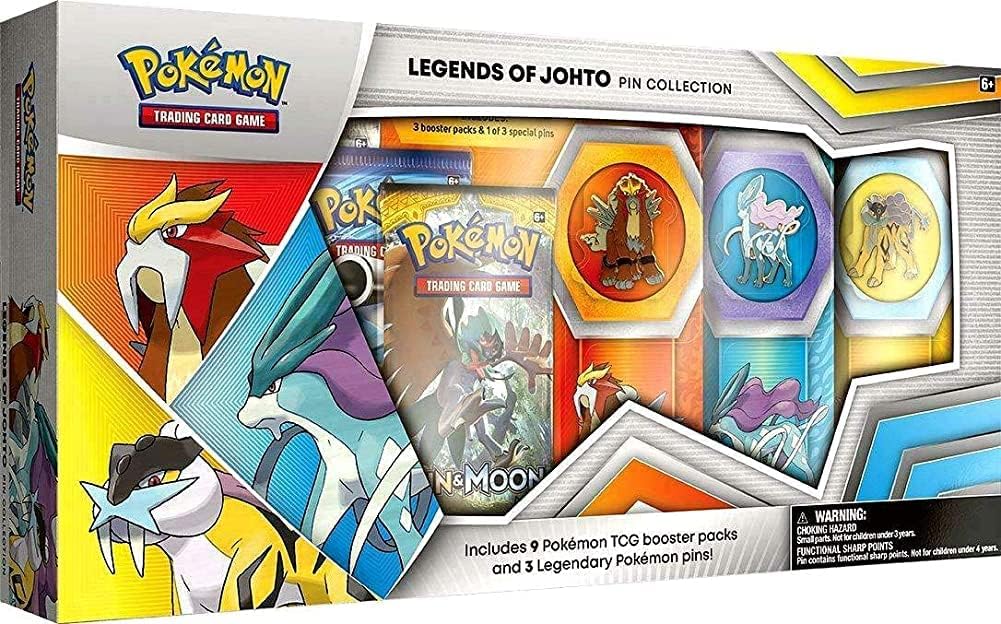 Pokemon Legends of Johto Pin Collection Box