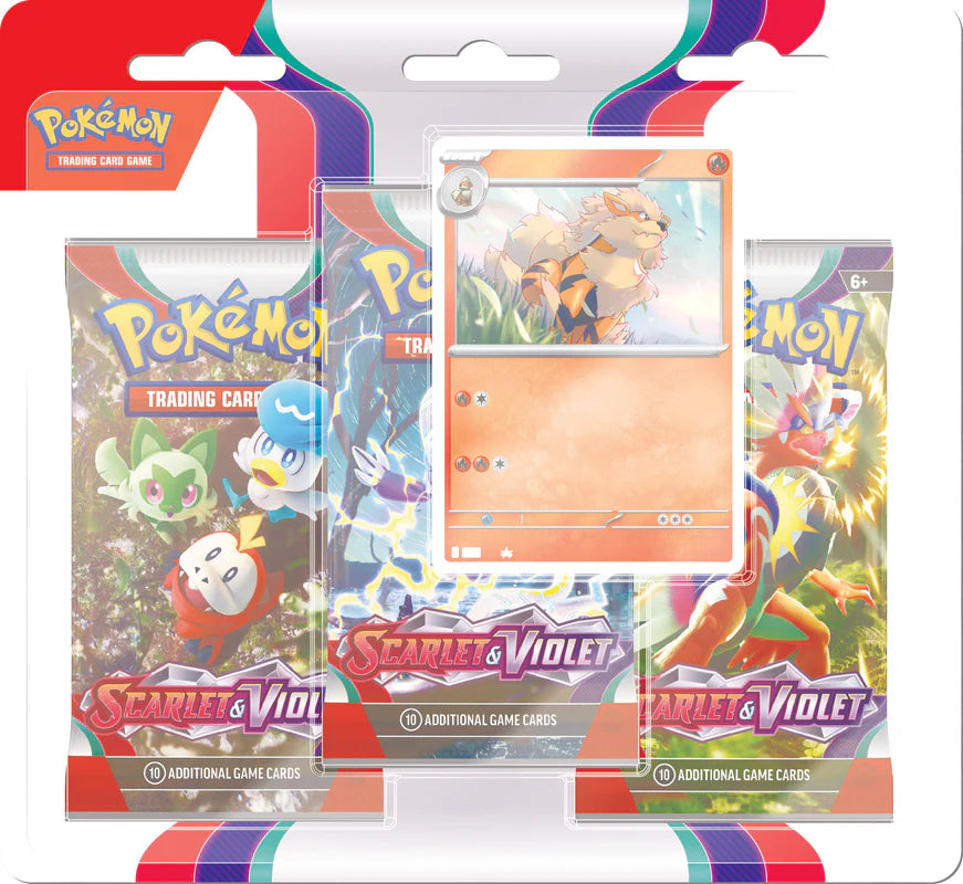 Pokemon SV1 Scarlet and Violet 3-Pack Blister