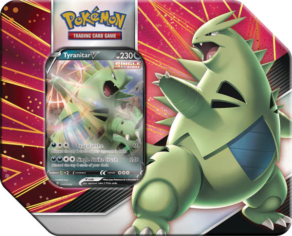 Pokemon 2021 Tin V Strikers Tyranitar