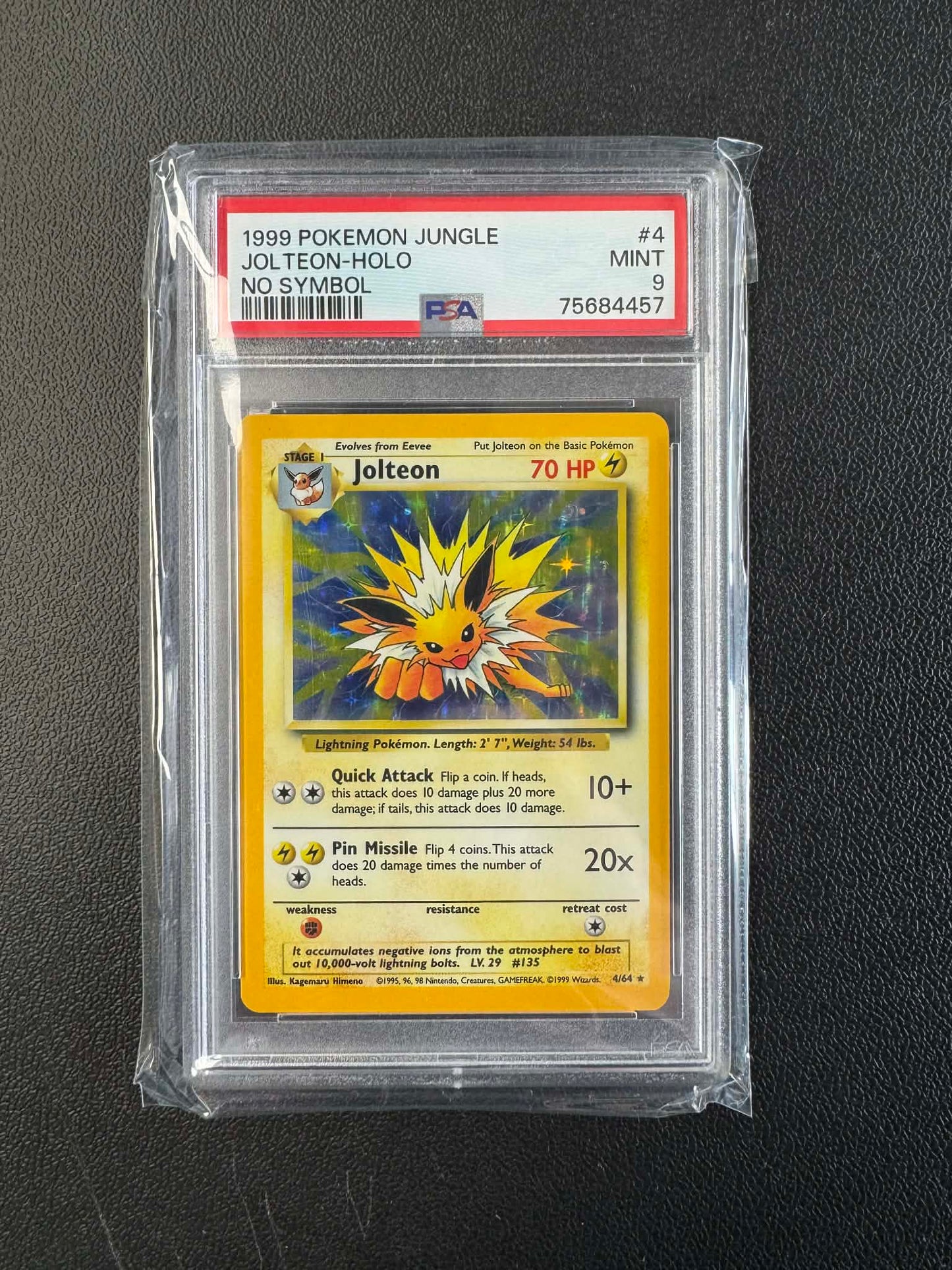 1999 POKEMON JUNGLE #1 - #16 SET OF HOLO NO SYMBOL MISPRINT (14 x PSA 9, 2 x PSA 8)