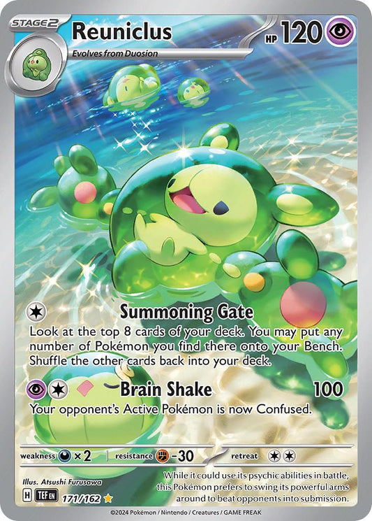 POKEMON REUNICLUS 171 / 162 TEMPORAL FORCES IR ILLUSTRATION RARE - NEAR MINT