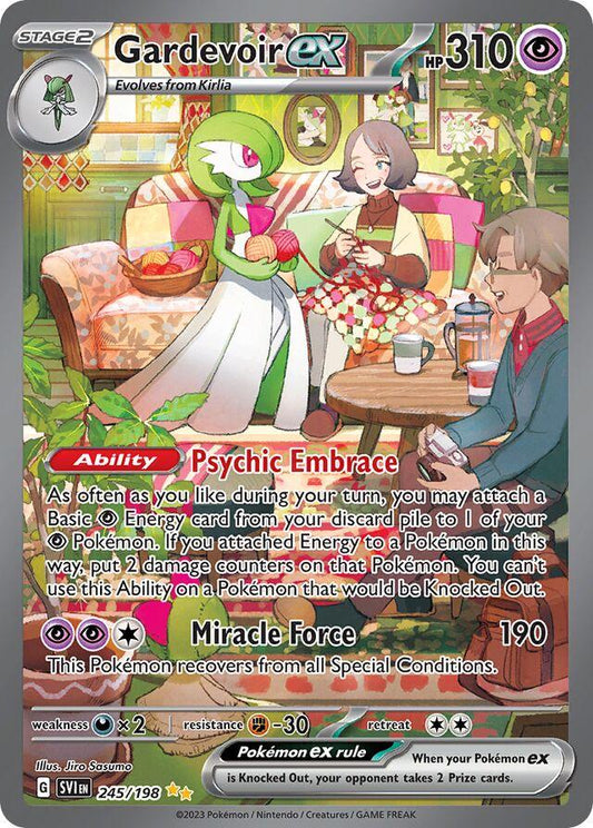 POKEMON GARDEVOIR EX 245 / 198 SV01 SCARLET & VIOLET SIR SPECIAL ILLUSTRATION RARE HOLO - NEAR MINT (NM)