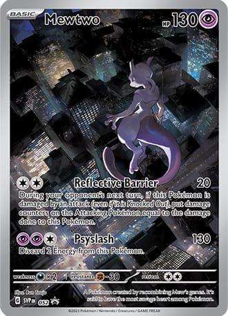 POKEMON MEWTWO #52 SVP052 SV BLACK STAR PROMO 151 UPC HOLO - NEAR MINT (NM)