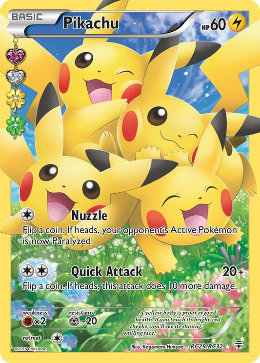 POKEMON PIKACHU RC29 / RC32 GENERATIONS RADIANT COLLECTION SINGLE - NEAR MINT