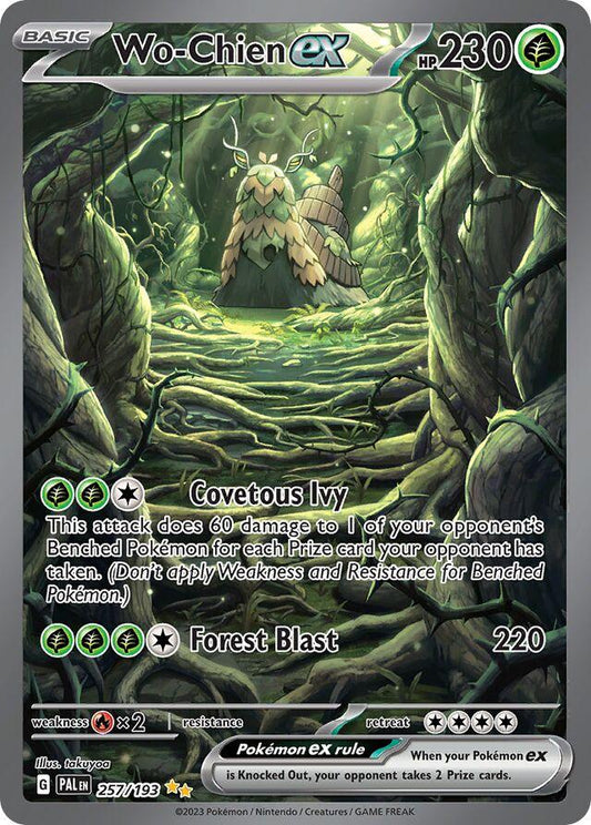 POKEMON WO-CHIEN EX 257 / 193 PALDEA EVOLVED SIR SPECIAL ILLUSTRATION RARE - NEAR MINT