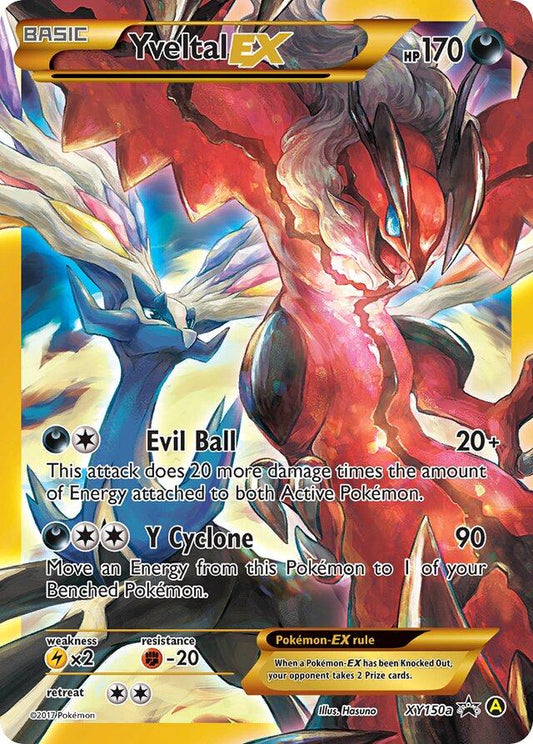 POKEMON YVELTAL EX XY150A ALT ART XY BLACK STAR PROMO - NEAR MINT
