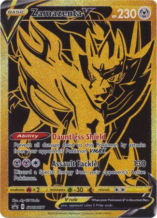 POKEMON ZAMAZENTA V SWSH077 ELITE TRAINER BOX PLUS BLACK STAR PROMO GOLD - SEALED