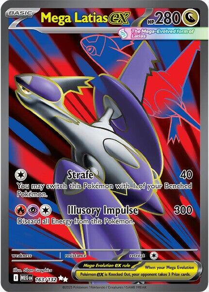 POKEMON MEGA LATIAS EX 163 / 132 MEGA EVOLUTION ULTRA RARE FULL ART - NEAR MINT