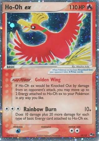 POKEMON HO-OH EX 17 / 17 POP SERIES 3 PROMO HOLO - MODERATELY PLAYED