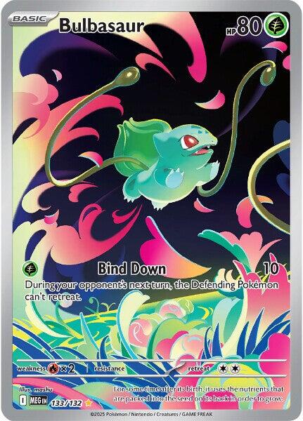 POKEMON BULBASAUR 133 / 132 MEGA EVOLUTION IR ILLUSTRATION RARE - NEAR MINT