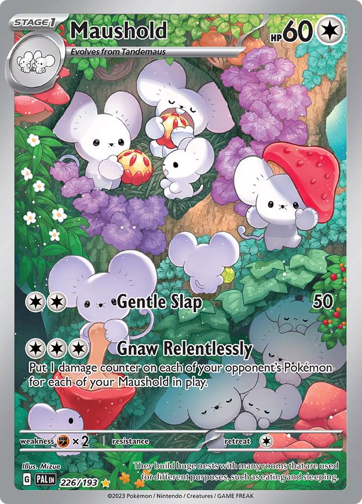 POKEMON MAUSHOLD 226/193 PALDEA EVOLVED IR ILLUSTRATION RARE HOLO - NEAR MINT (NM)