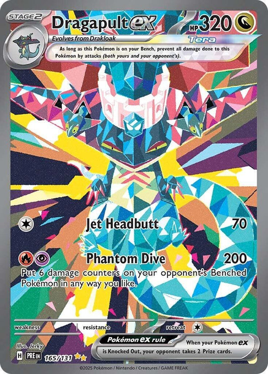 POKEMON DRAGAPULT EX 165 / 131 PRISMATIC EVOLUTION SIR SPECIAL ILLUSTRATION RARE - NEAR MINT