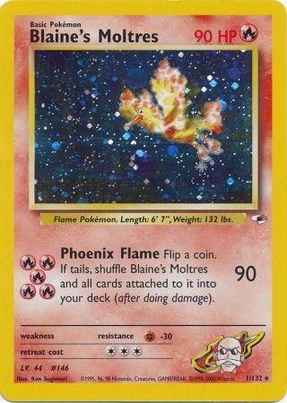 2000 POKEMON GYM HEROES 1 / 132 BLAINES MOLTRES HOLO RARE PSA 8 NM-MINT