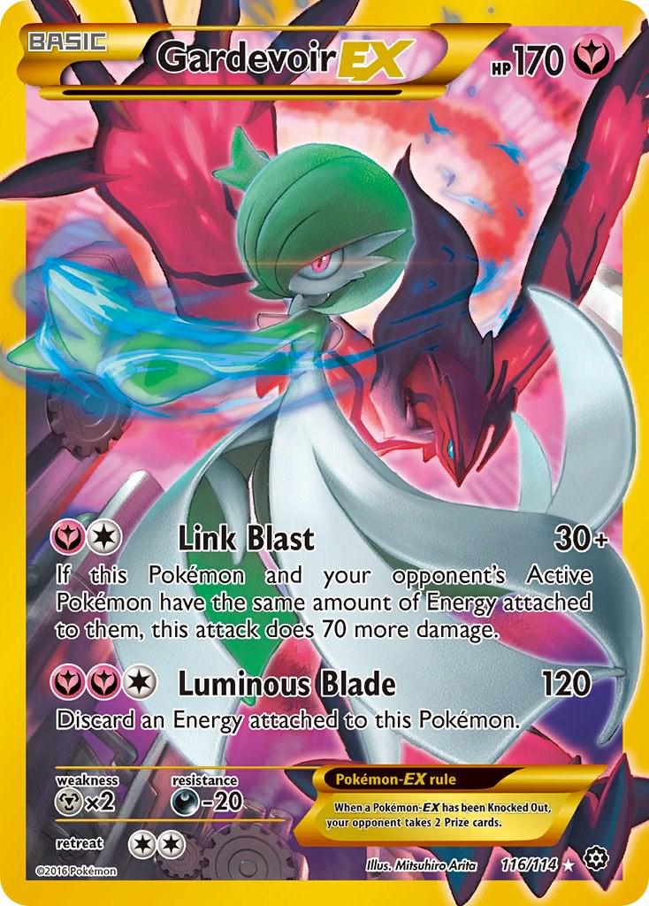 POKEMON GARDEVOIR EX 116/114 XY STEAM SIEGE SECRET RARE FULL ART HOLO - NEAR MINT (NM)