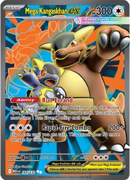 POKEMON MEGA KANGASKHAN EX 164 / 132 MEGA EVOLUTION ULTRA RARE FULL ART - NEAR MINT