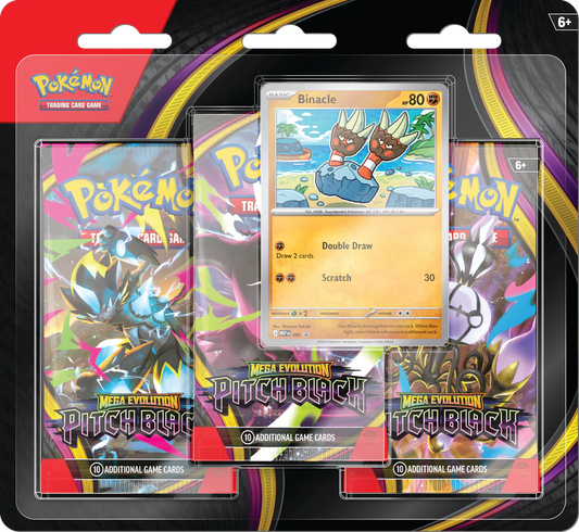 PRE-ORDER Pokemon ME05 Pitch Black 3pk Blister