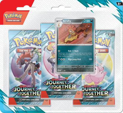 Pokemon SV9 Journey Together 3-Pack Blister