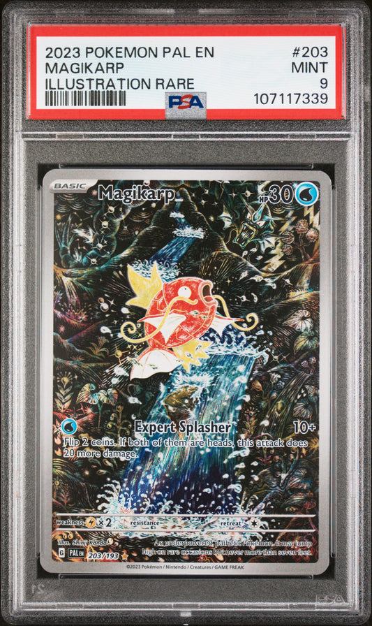 2023 POKEMON SV2 PALDEA EVOLVED 203 / 193 ILLUSTRATION RARE MAGIKARP PSA 9 MINT