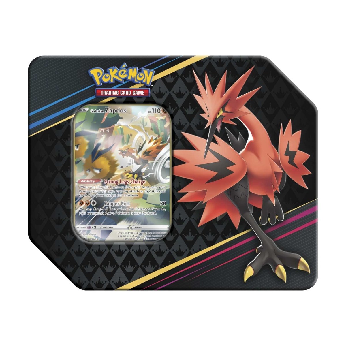 Pokemon Crown Zenith Tin Galarian Zapdos