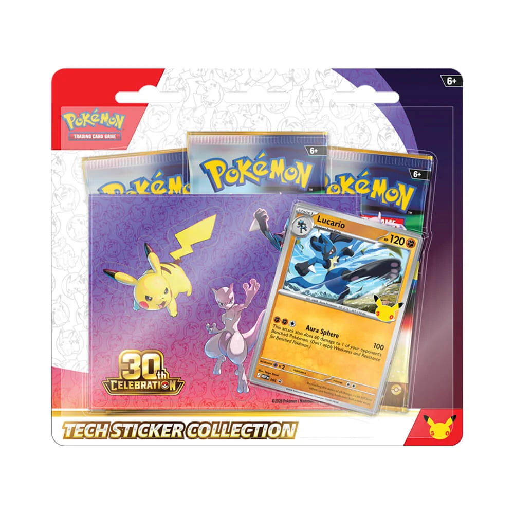 PRE-ORDER Pokemon 30th Celebration Tech Sticker Collection