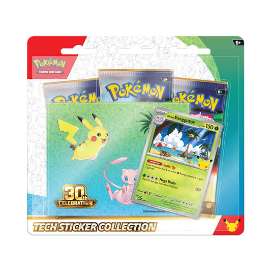 PRE-ORDER Pokemon 30th Celebration Tech Sticker Collection