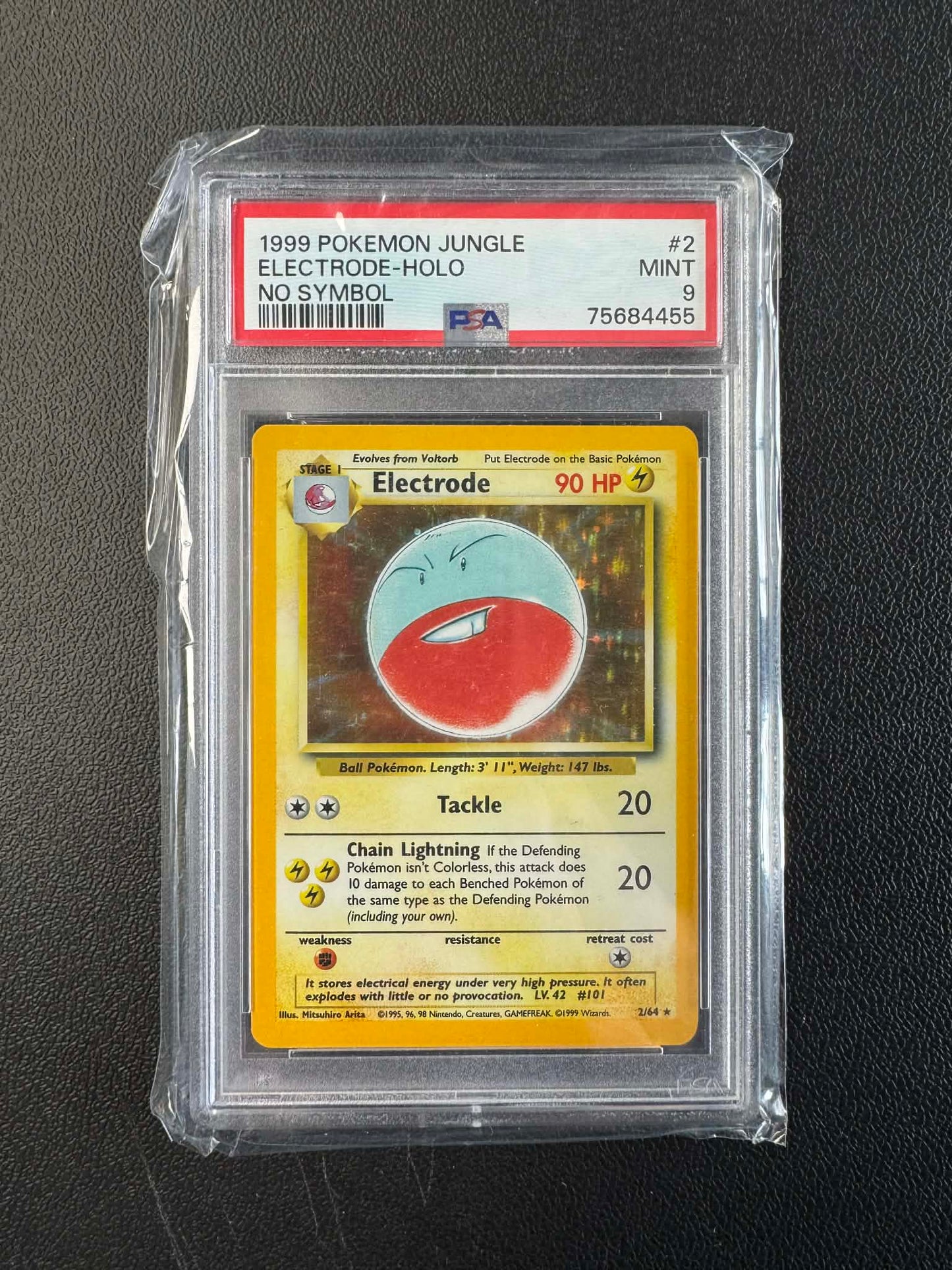 1999 POKEMON JUNGLE #1 - #16 SET OF HOLO NO SYMBOL MISPRINT (14 x PSA 9, 2 x PSA 8)
