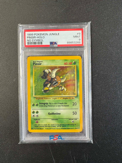 1999 POKEMON JUNGLE #1 - #16 SET OF HOLO NO SYMBOL MISPRINT (14 x PSA 9, 2 x PSA 8)