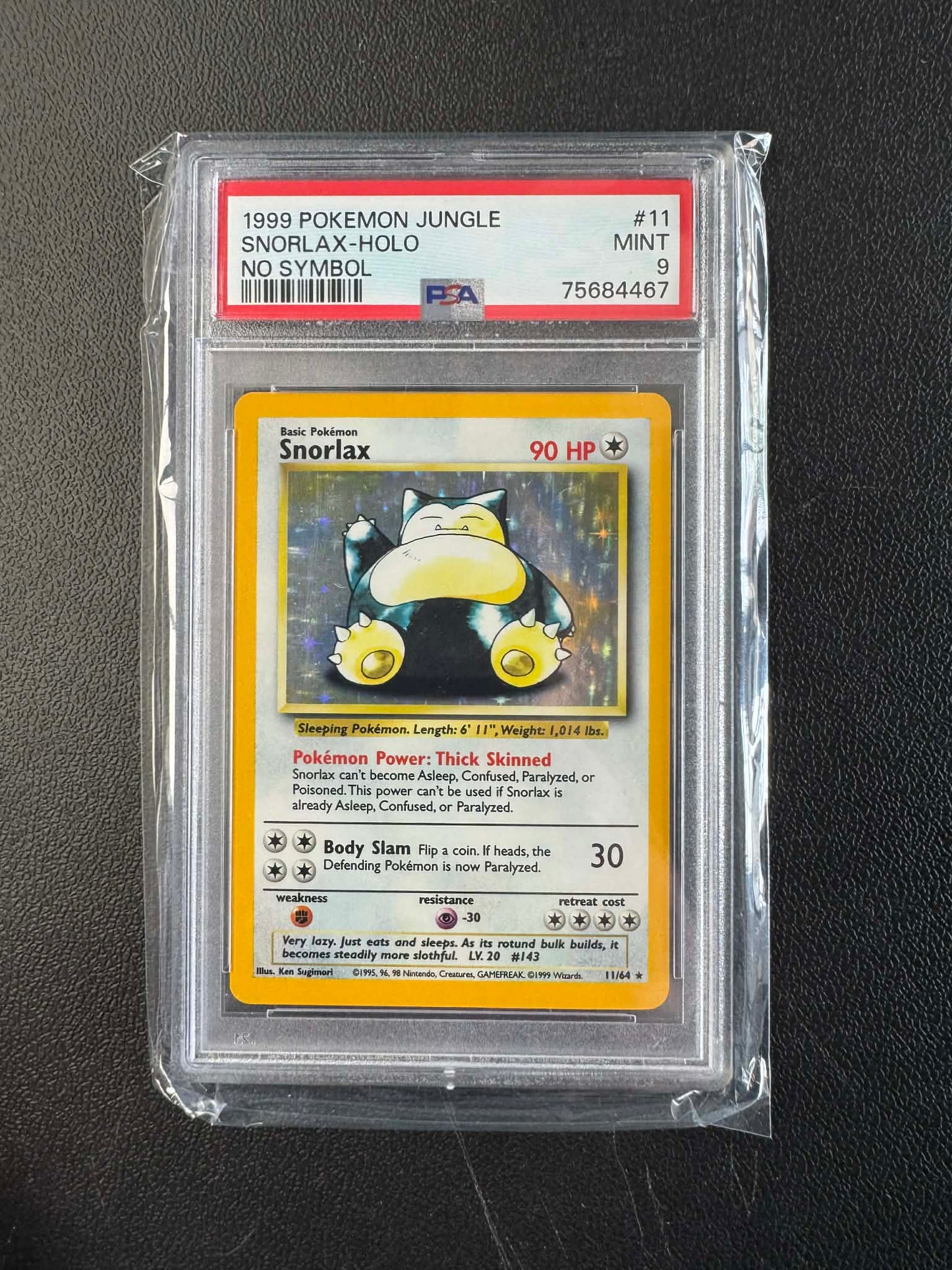 1999 POKEMON JUNGLE #1 - #16 SET OF HOLO NO SYMBOL MISPRINT (14 x PSA 9, 2 x PSA 8)