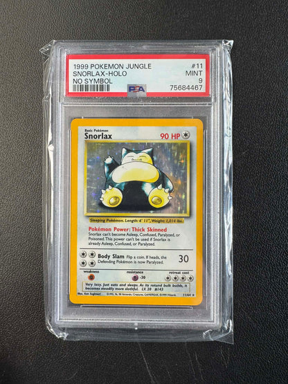 1999 POKEMON JUNGLE #1 - #16 SET OF HOLO NO SYMBOL MISPRINT (14 x PSA 9, 2 x PSA 8)