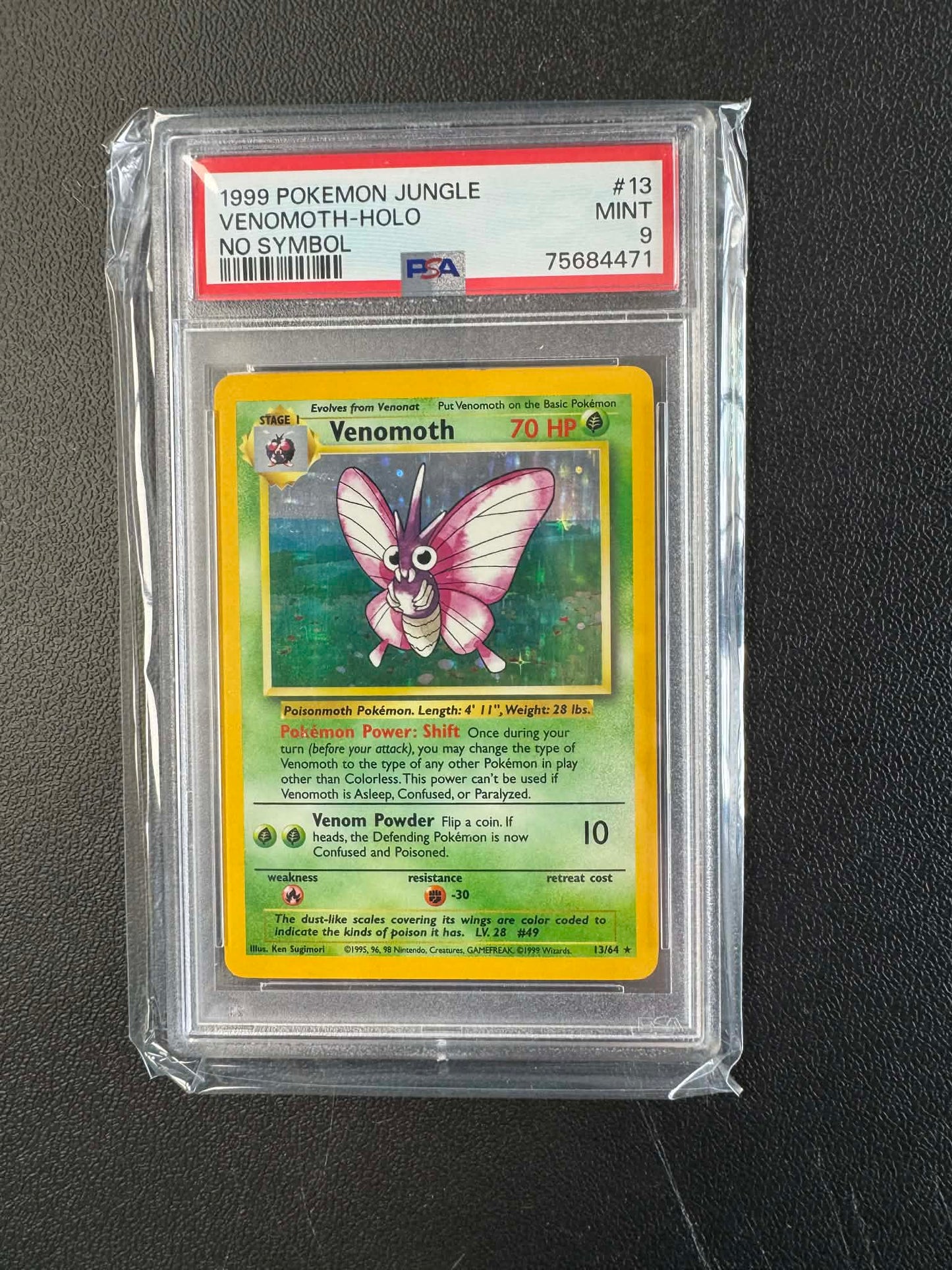 1999 POKEMON JUNGLE #1 - #16 SET OF HOLO NO SYMBOL MISPRINT (14 x PSA 9, 2 x PSA 8)