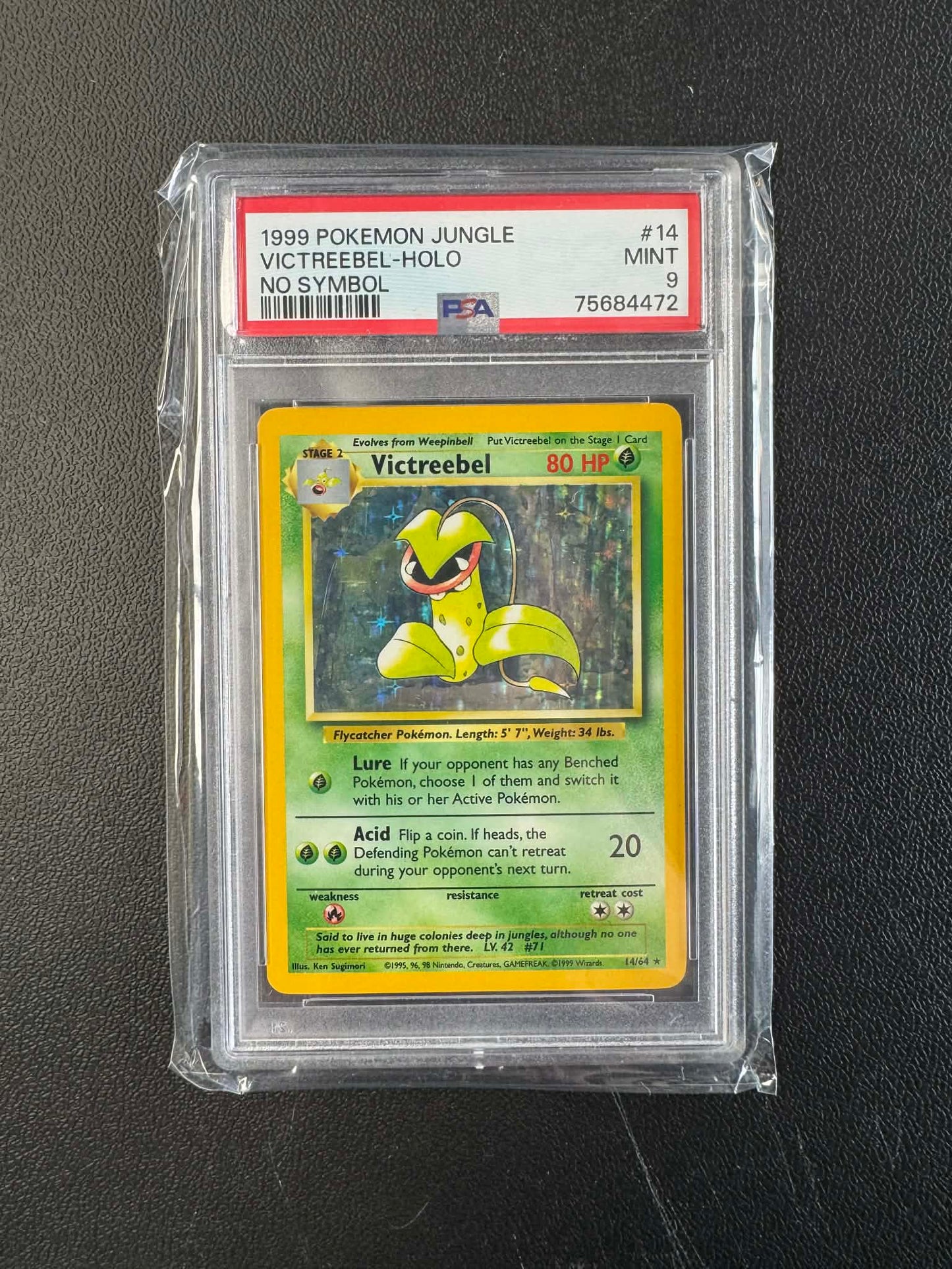1999 POKEMON JUNGLE #1 - #16 SET OF HOLO NO SYMBOL MISPRINT (14 x PSA 9, 2 x PSA 8)