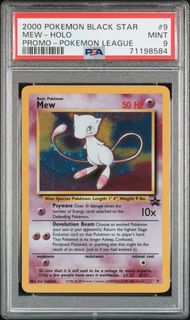2000 POKEMON BLACK STAR PROMO #9 MEW HOLO PSA 9 MINT